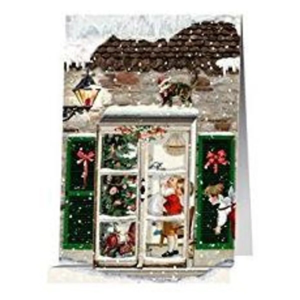 Coppenrath Verlag Nostalgische Weihnachtsfenster, Mini-Adventsk., 1 Stk, Sort.