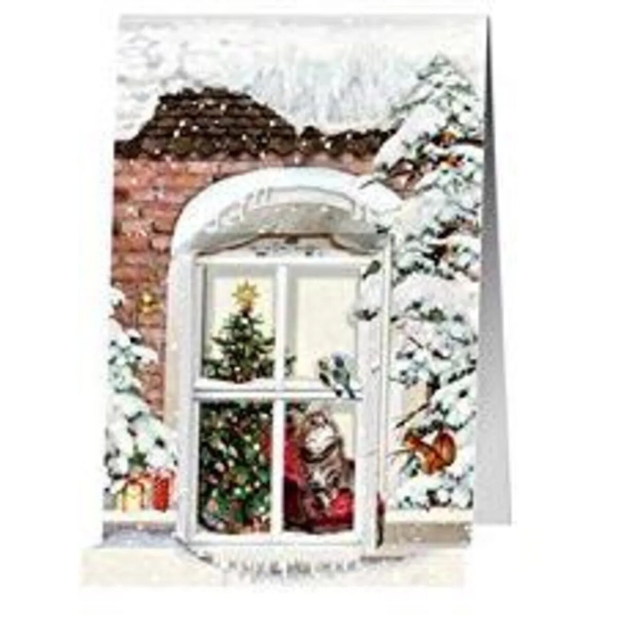 Coppenrath Verlag Nostalgische Weihnachtsfenster, Mini-Adventsk., 1 Stk, Sort.