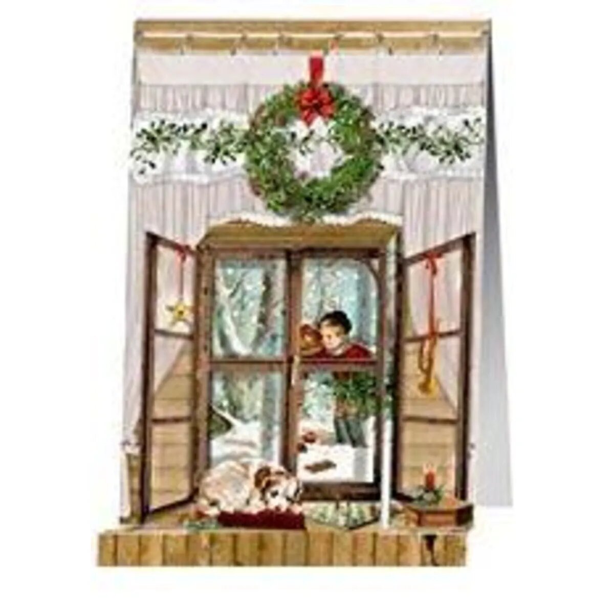 Coppenrath Verlag Nostalgische Weihnachtsfenster, Mini-Adventsk., 1 Stk, Sort.