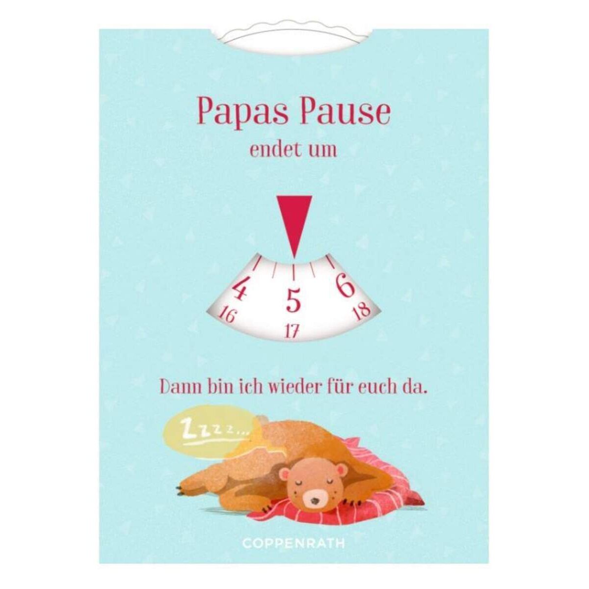Coppenrath Verlag Parkscheibe "Mamas/Papas Pause" Familie im Glück