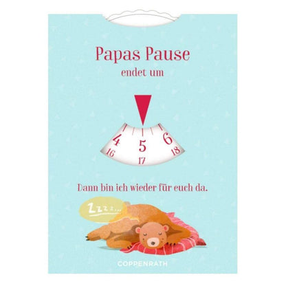 Coppenrath Verlag Parkscheibe "Mamas/Papas Pause" Familie im Glück