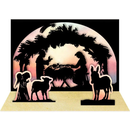 Coppenrath Verlag Pop-up-Weihnachtskrippe Scherenschnitt, Adv. (Behr)
