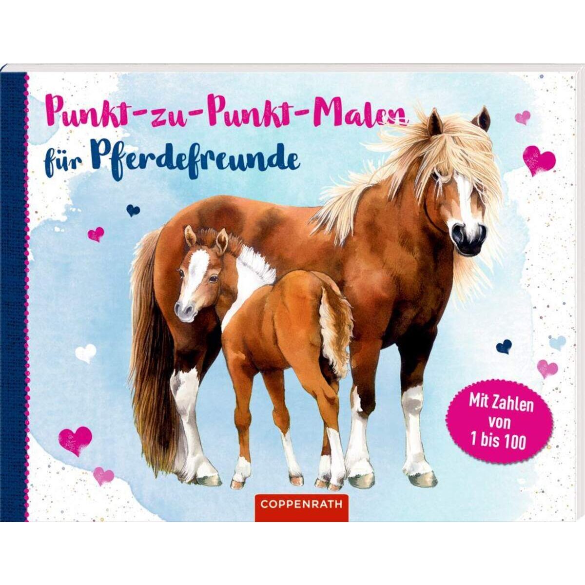Coppenrath Verlag Punkt-zu-Punkt-Malen für Pferdefreunde