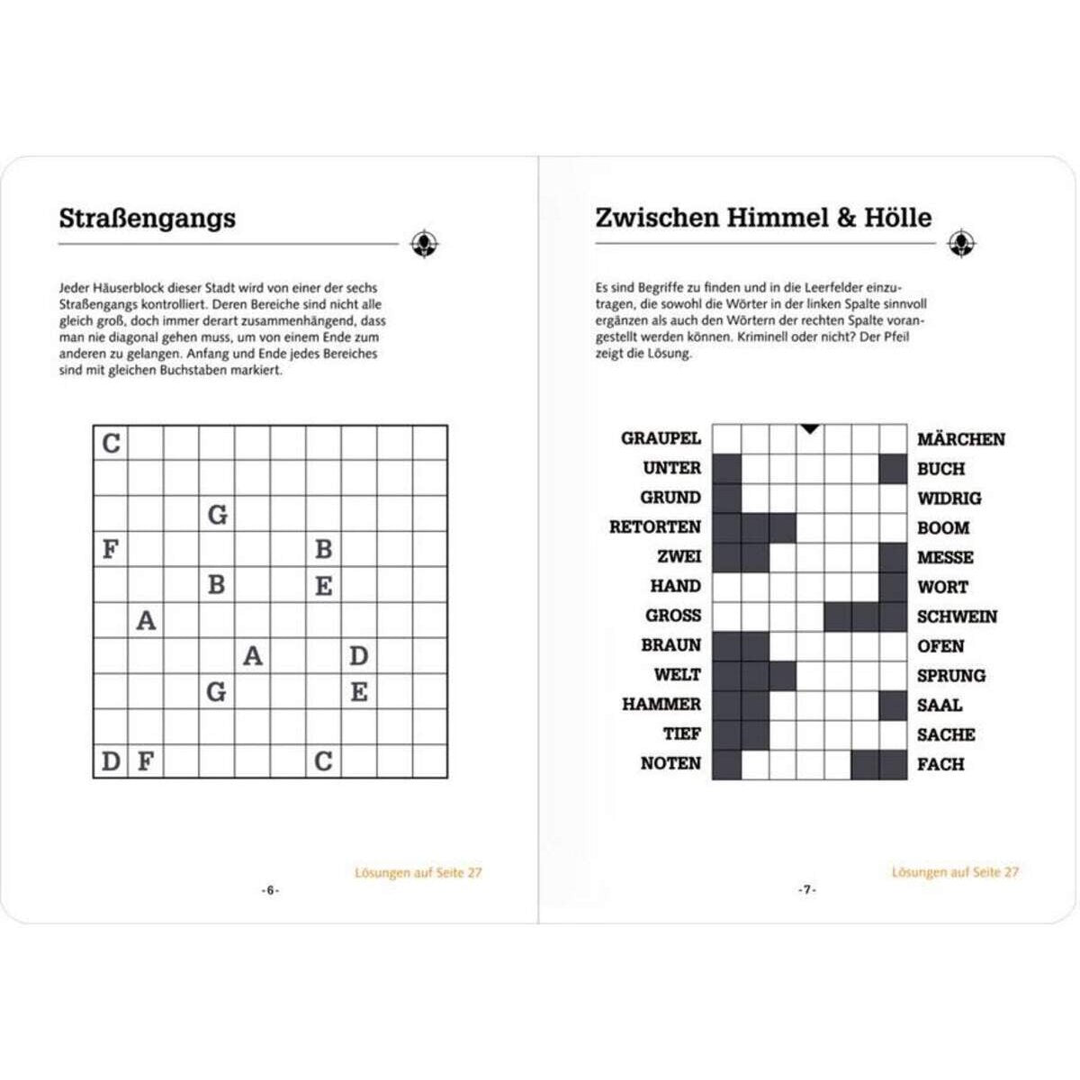Coppenrath Verlag Rätselheft: Rätsel to go - Logikrätsel (Urban&Gray)
