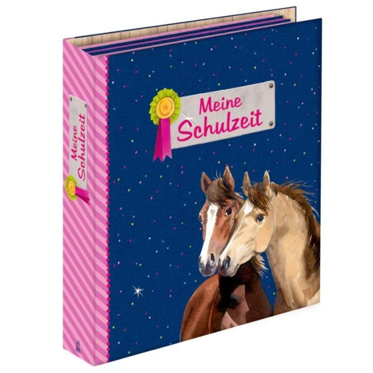 Coppenrath Verlag Sammelordner Meine Schulzeit - Pferdefreunde (blaues Design)
