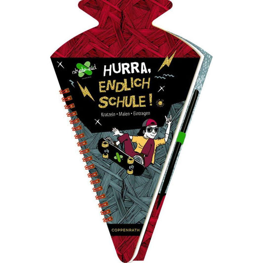 Coppenrath Verlag Schultüten-Kratzelbuch: Hurra, endlich Schule! (skate-aid)