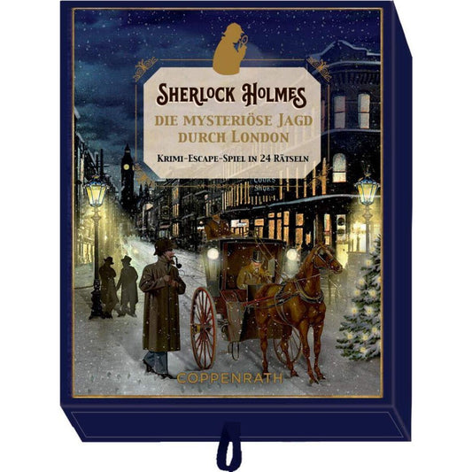 Coppenrath Verlag Sherlock Holmes - ... Jagd durch London, Adv.-Schachtelspiel