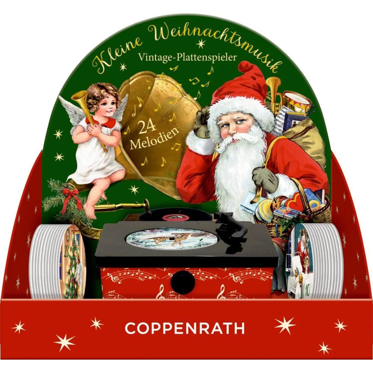 Coppenrath Verlag Sound-Adventskalender, Vintage-Plattenspieler Behr.