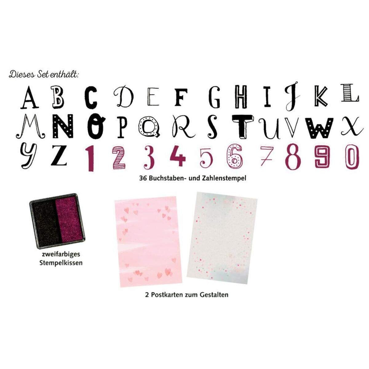 Coppenrath Verlag Stempel-Set Buchstaben & Zahlen (100% s.g.)