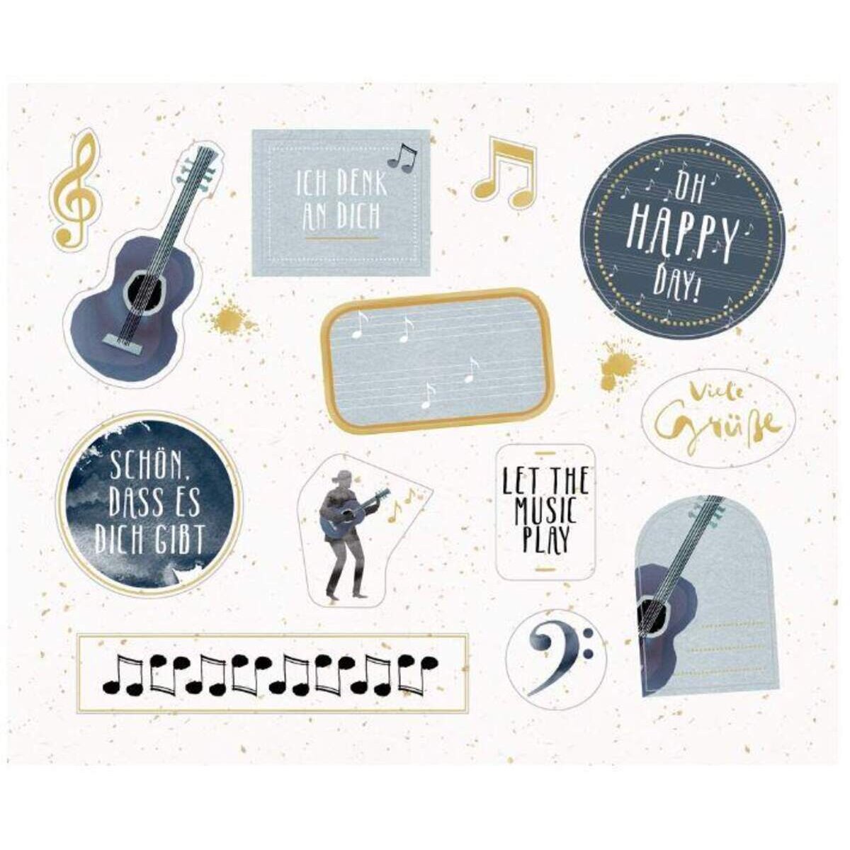 Coppenrath Verlag Stickerbuch - Etiketten und Sticker (All about music)