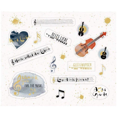 Coppenrath Verlag Stickerbuch - Etiketten und Sticker (All about music)