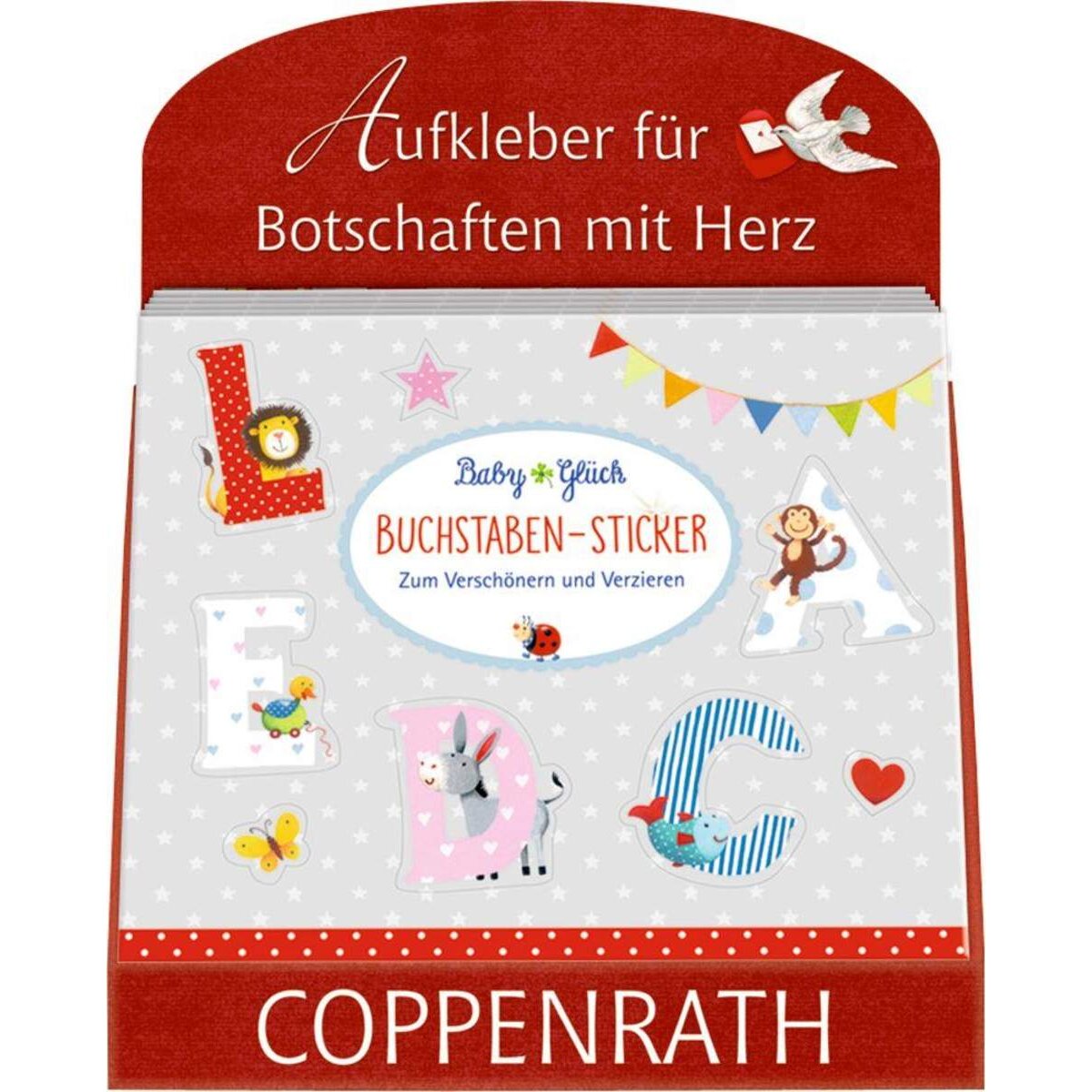 Coppenrath Verlag TA Stickerbuch "Buchstaben-Sticker" BabyGlück (10 Ex.)