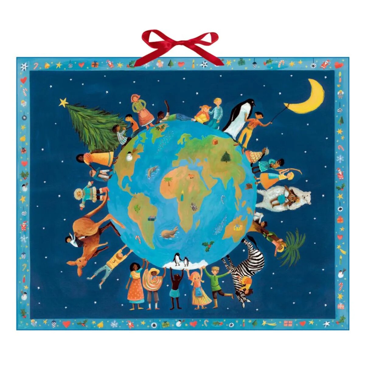 Coppenrath Verlag Weihnachten bei den Kindern der Welt, Zettel-Adventskalender