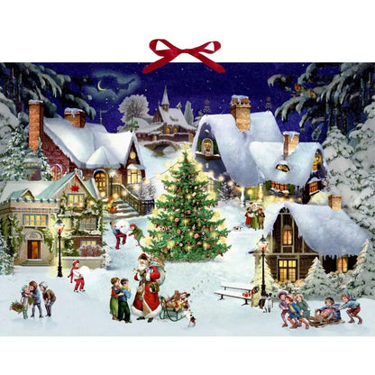 Coppenrath Verlag Weihnachten im Dorf, Wand-Adventskalender (Behr)