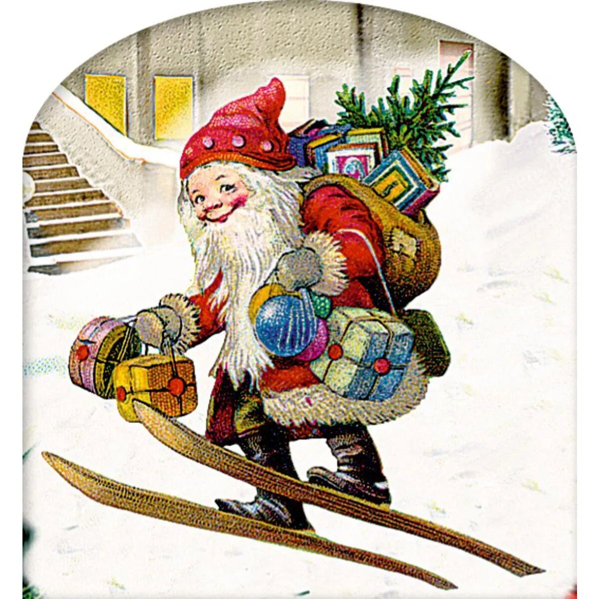 Coppenrath Verlag Winterhäuschen-Weihnachtskranz, Wand-Adventskal. (Behr)