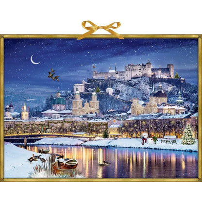 Coppenrath Verlag Winterliches Stadtpanorama, Wand-Adventskalender (Behr)