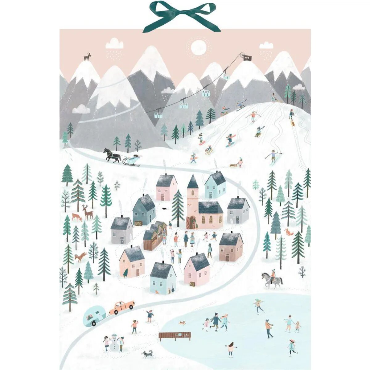 Coppenrath Verlag Winterpanorama, Wand-Adventskalender