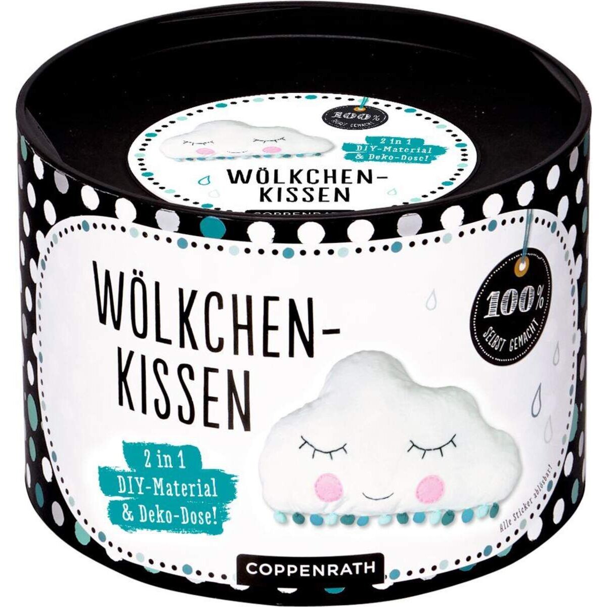 Coppenrath Verlag Wölkchen-Kissen -DIY-Material & Deko-Dose (100% selbst gem.)