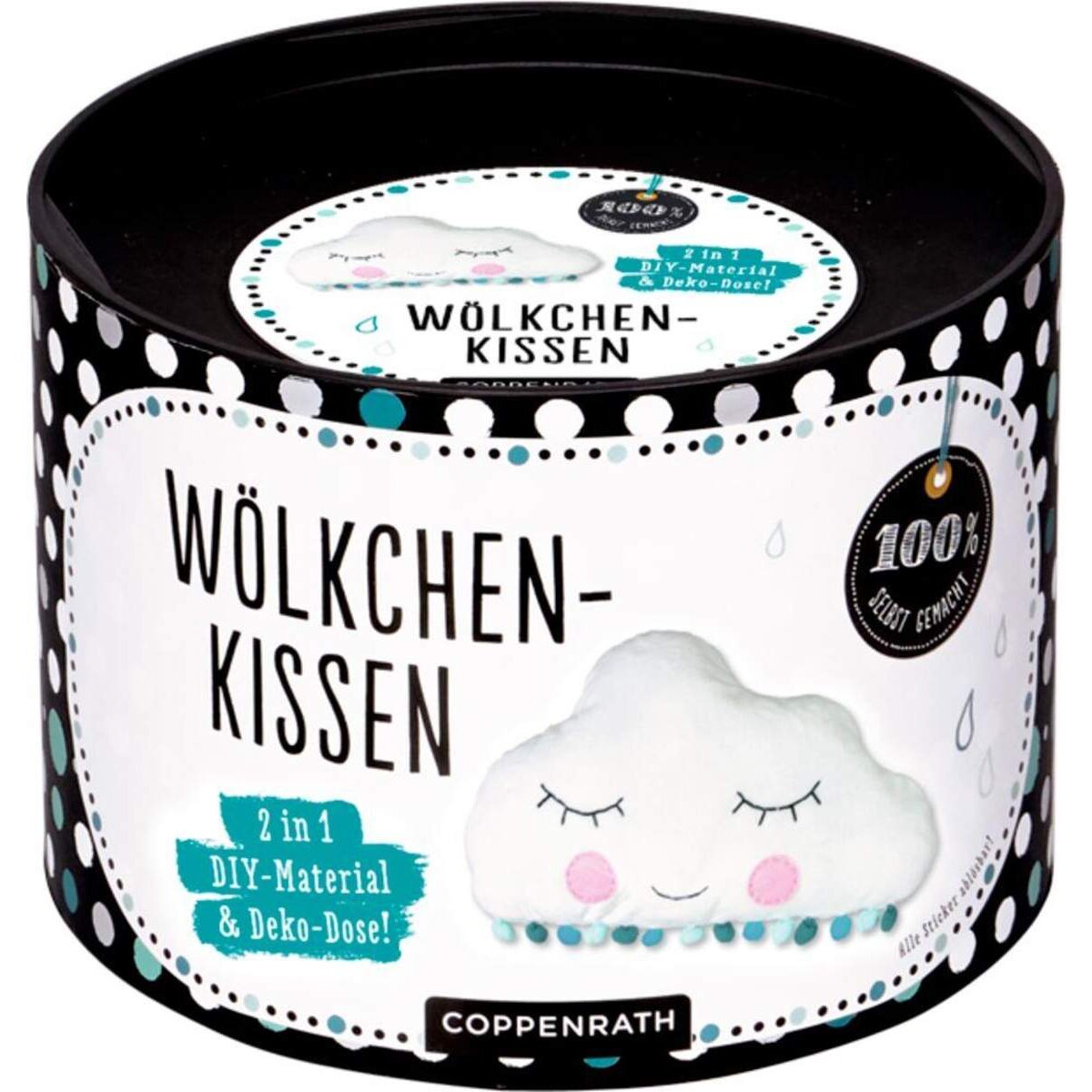 Coppenrath Verlag Wölkchen-Kissen -DIY-Material & Deko-Dose (100% selbst gem.)