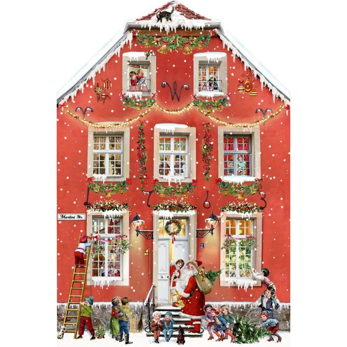 Coppenrath Weihnachten bei uns Zuhaus, Aufstell-Adventskalender