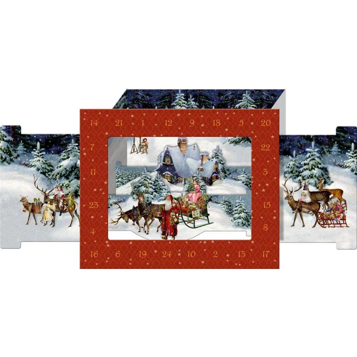Coppenrath Wunderbare Weihnachtswelt, 3D-Aufstell-Adventskalender
