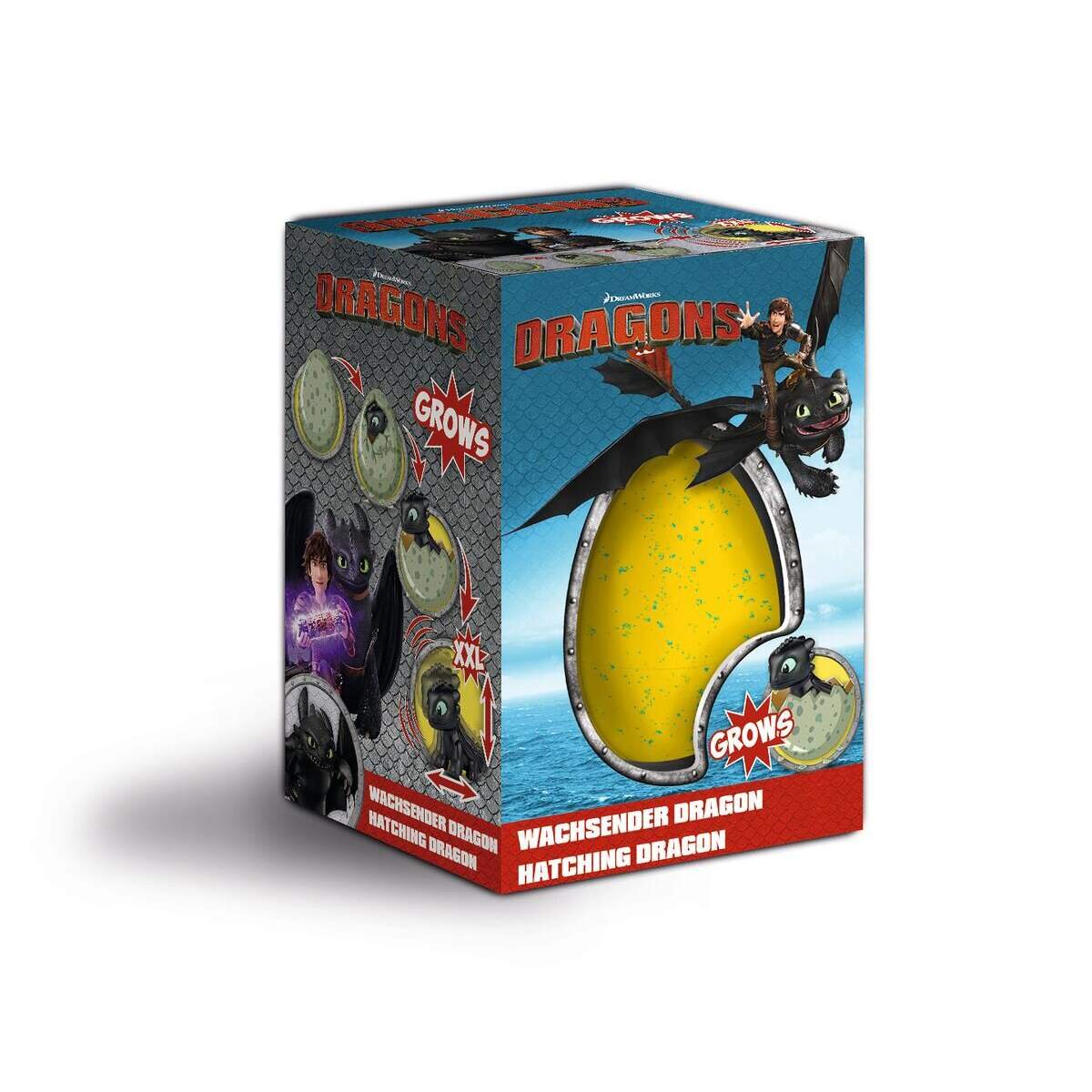 Craze Dreamworks Dragons Wachsender XXL Dragon im Ei, sortiert