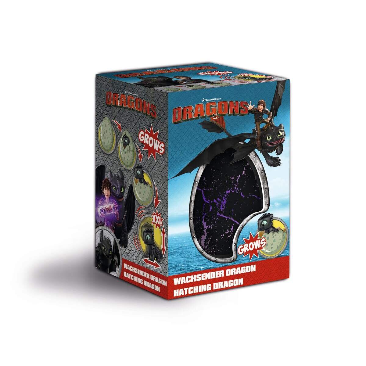 Craze Dreamworks Dragons Wachsender XXL Dragon im Ei, sortiert