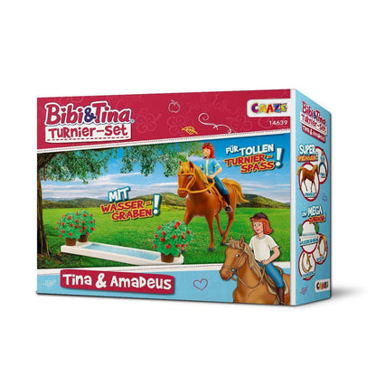 Craze Spielfiguren Set Bibi und Tina, Turnier Set mit Tina und Amadeus