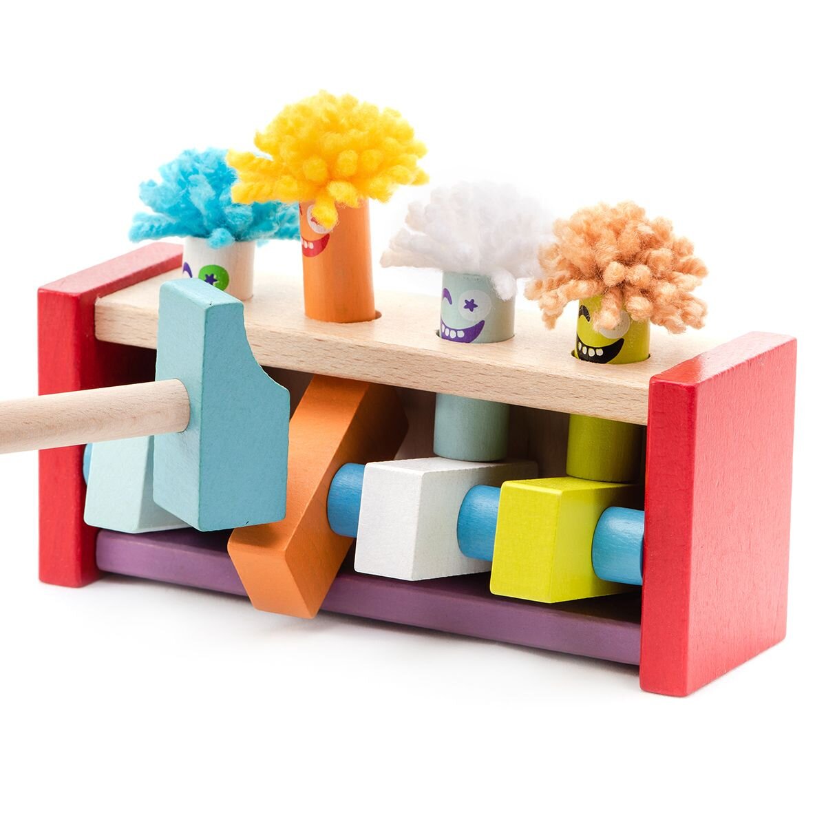 Cubika Hammerspielzeug «Springende Clowns»