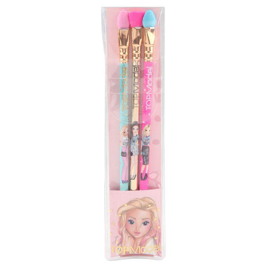 Depesche TOPModel Bleistift in Schminkpinsel Optik, 3er Set