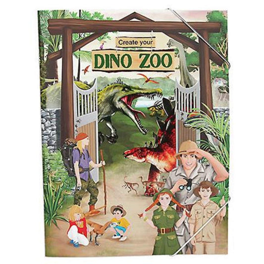 Depesche Create your DINO ZOO Malbuch mit Stickern