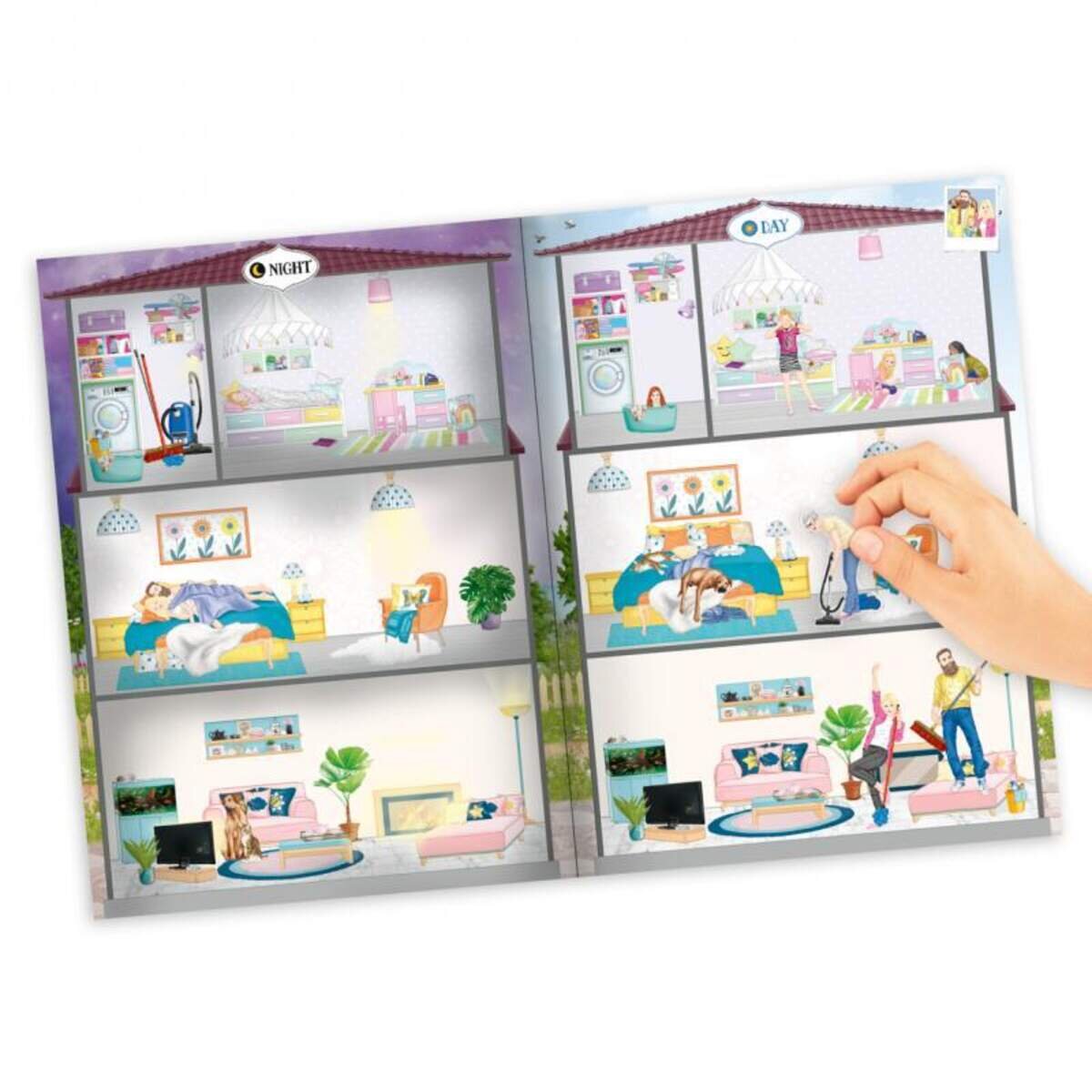 Depesche Create your Sweet Home - Malbuch mit Stickern
