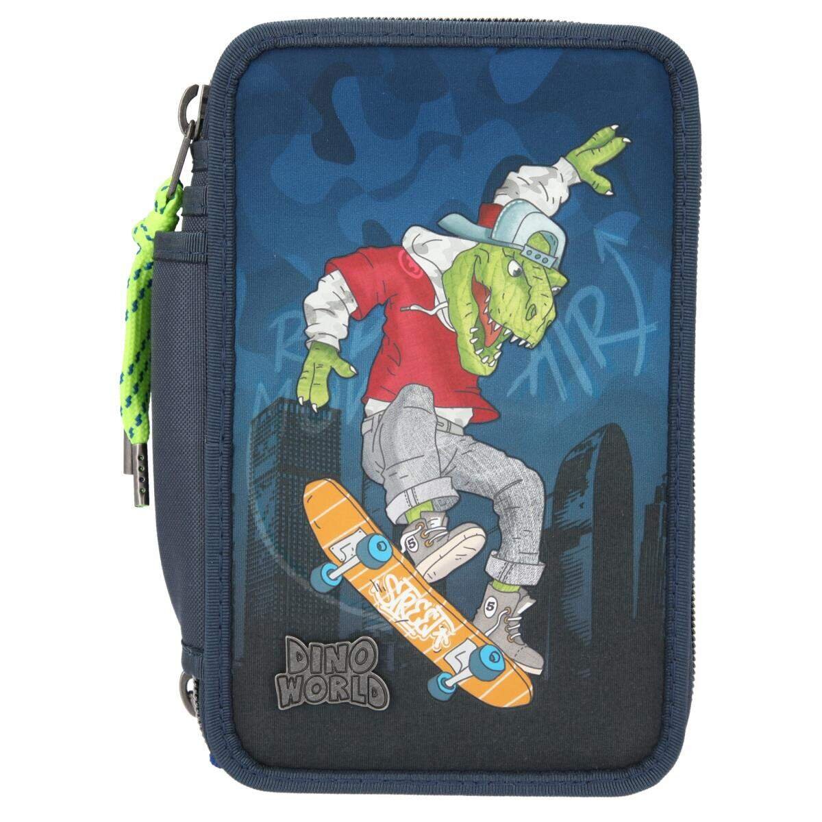 Depesche Dino World 3-Fach Federtasche Skater
