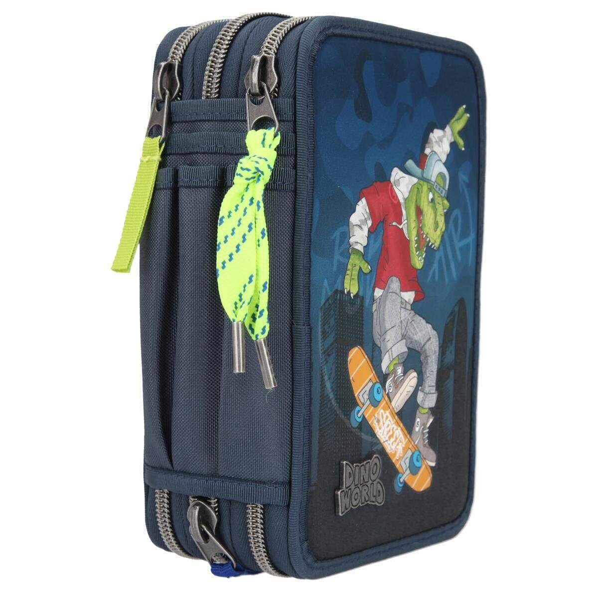 Depesche Dino World 3-Fach Federtasche Skater