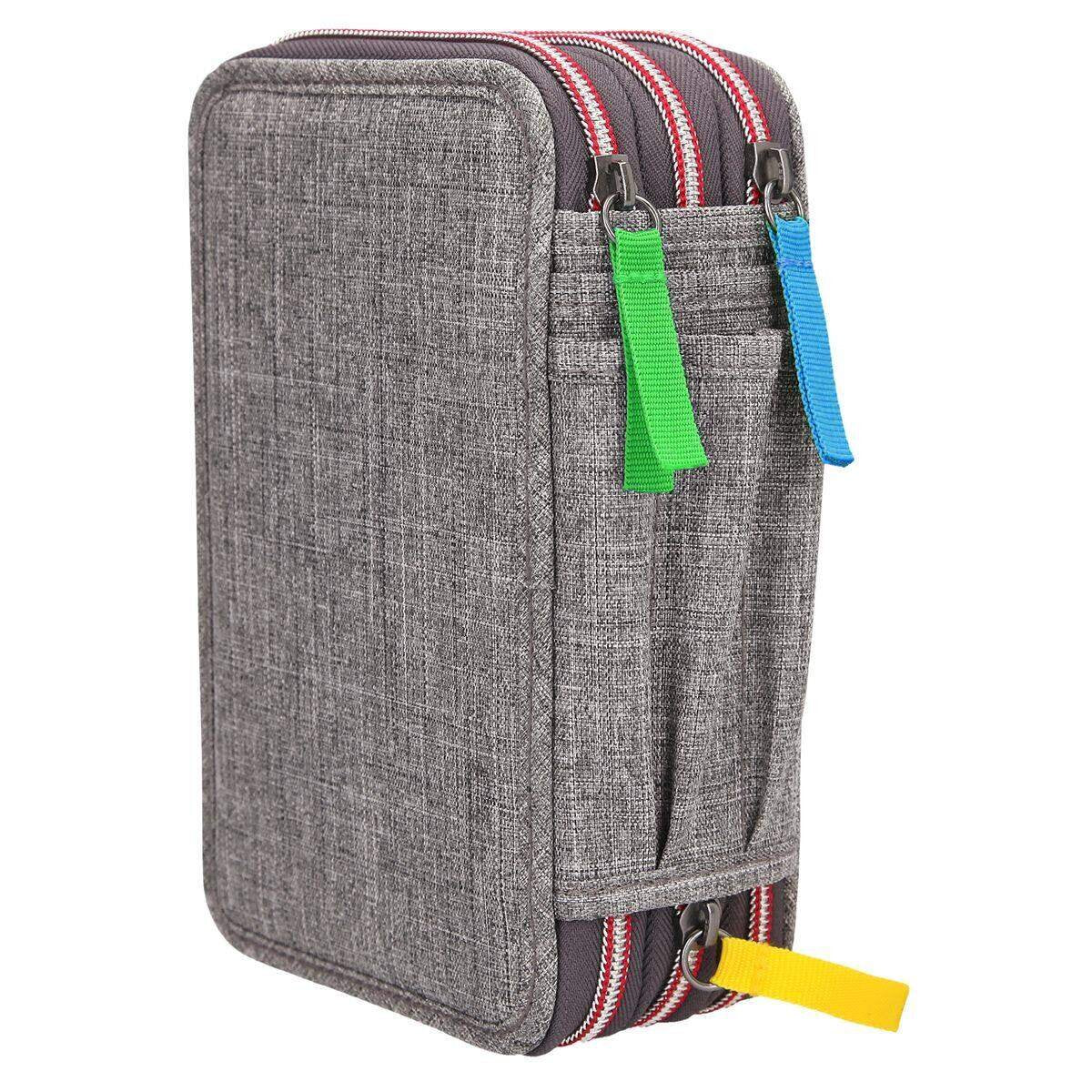 Depesche Dino World 3-Fach Federtasche Streichpailletten
