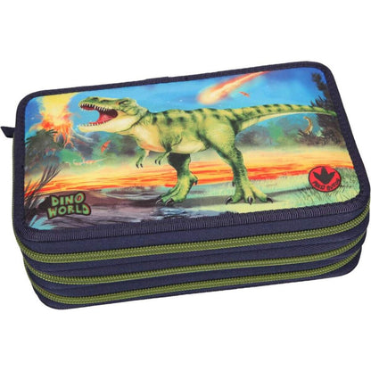 Depesche Dino World 3-Fach Federtasche LED