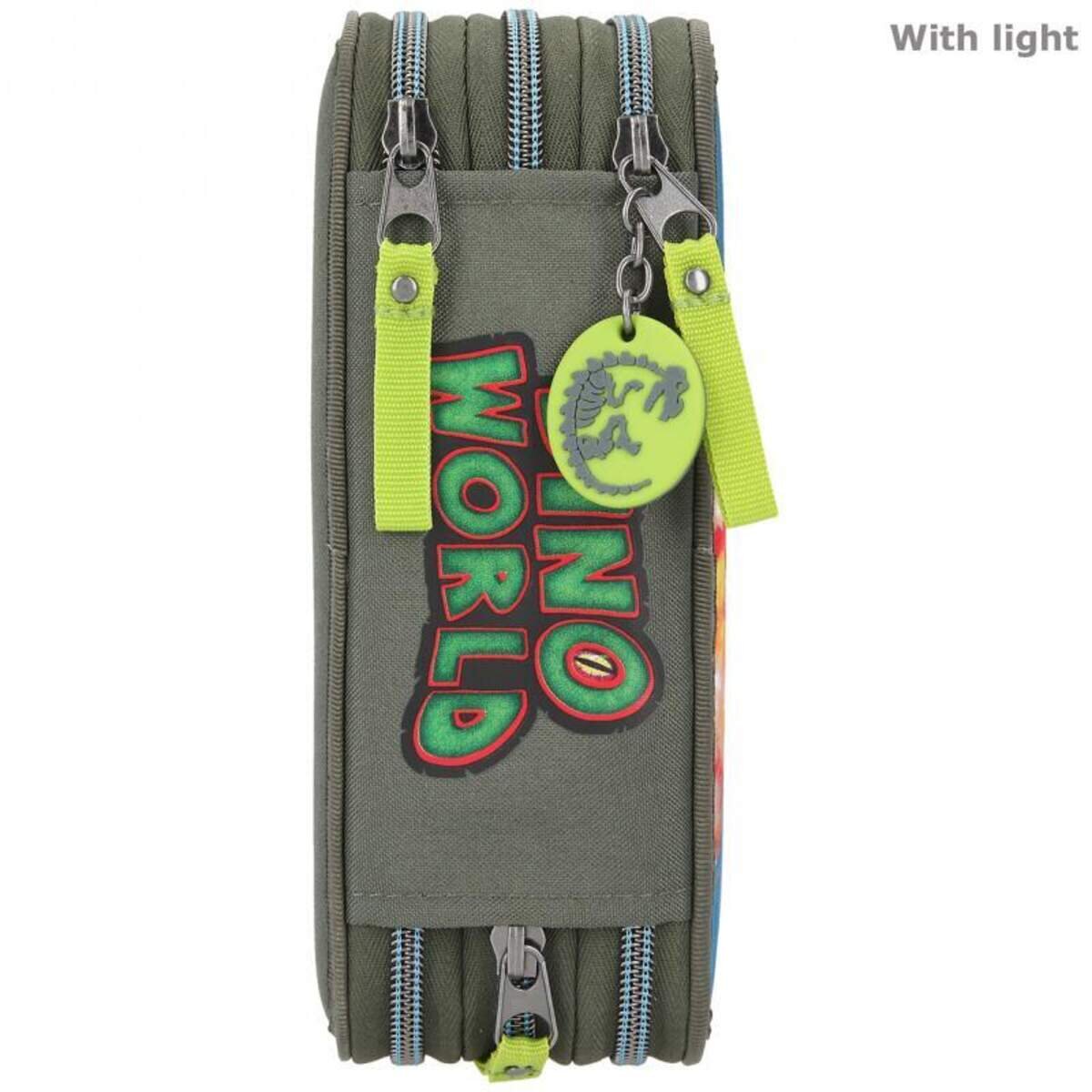 Depesche Dino World 3-Fach Federtasche LED