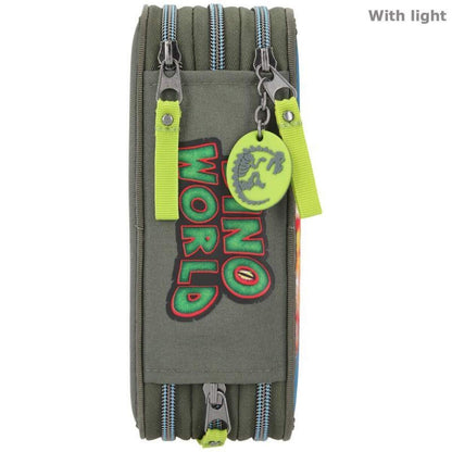Depesche Dino World 3-Fach Federtasche LED