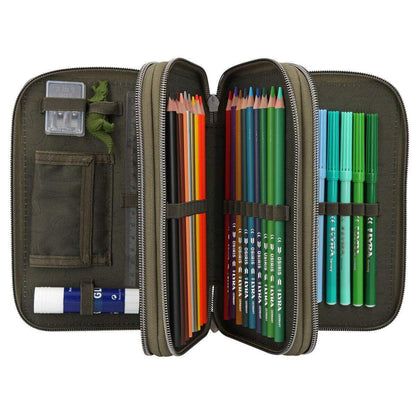 Depesche Dino World 3-Fach Federtasche LED