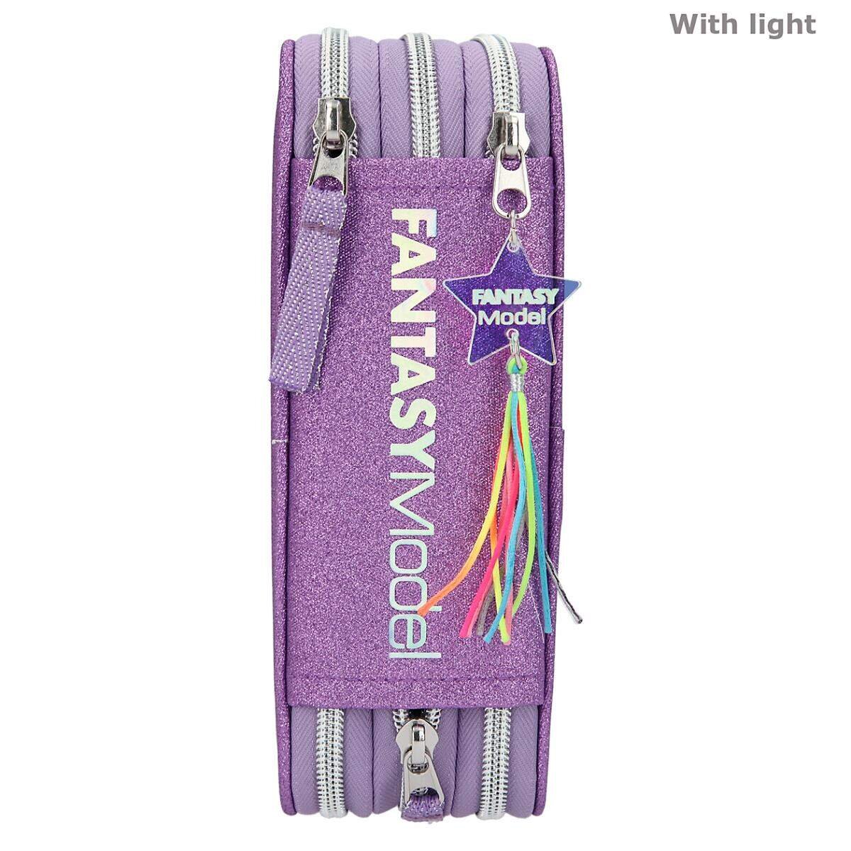 Depesche Fantasy Model 3-Fach Federtasche LED Icefriends