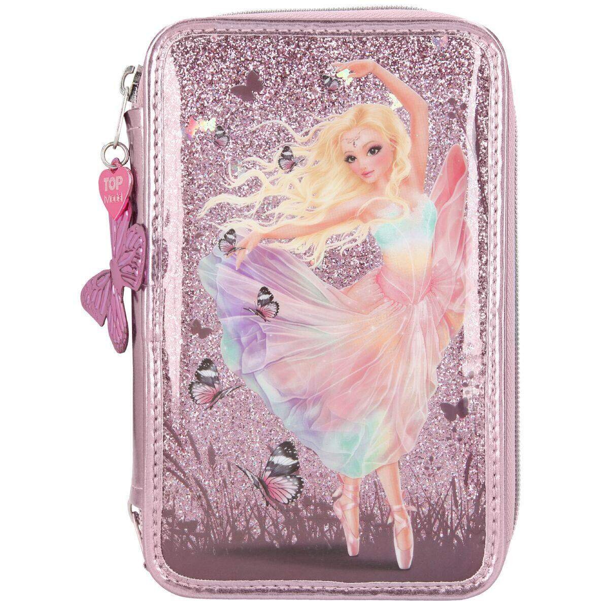 Depesche Fantasy Model 3-Fach Federtasche Ballett, gefüllt