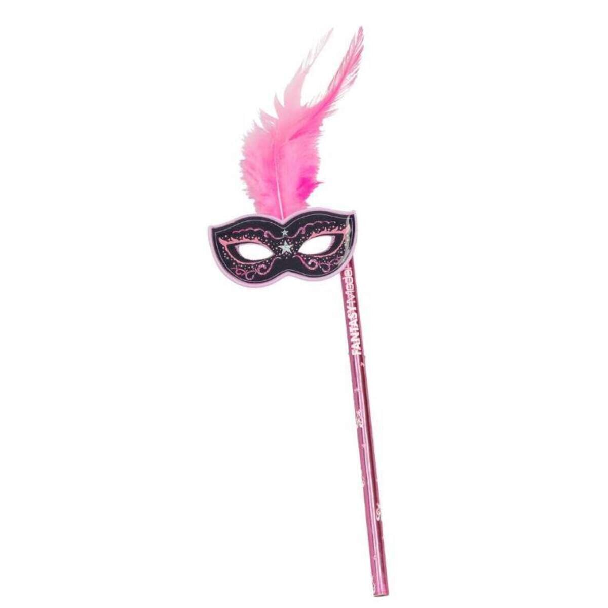 Depesche Fantasy Model Bleistift mit Maske und Federn, sortiert