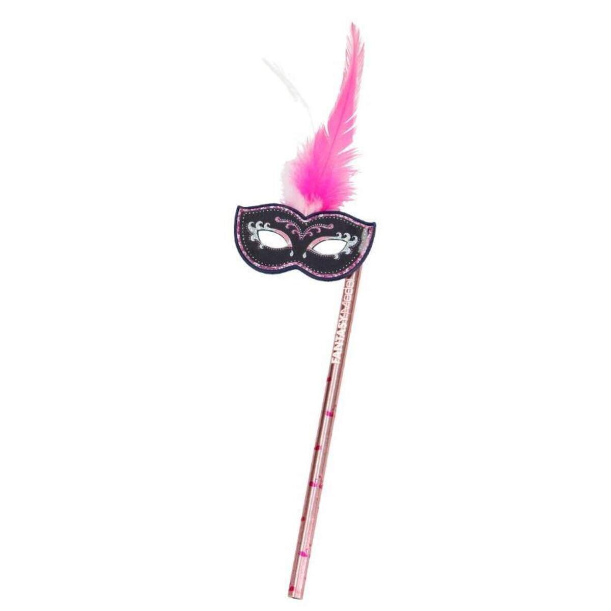 Depesche Fantasy Model Bleistift mit Maske und Federn, sortiert