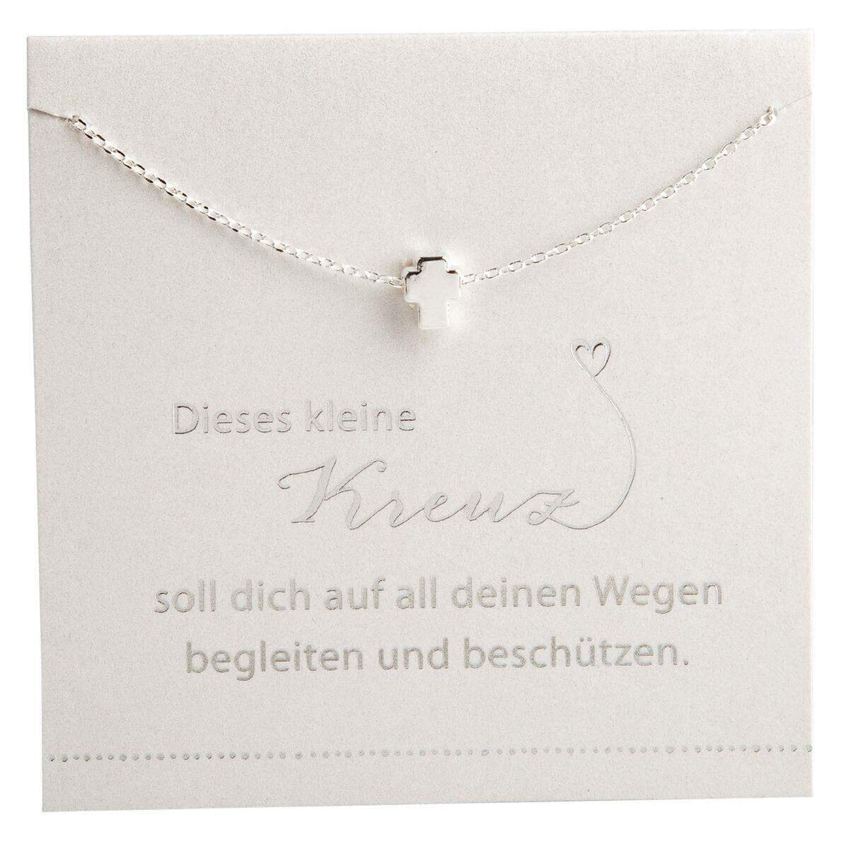 Depesche Halskette versilbert mit Anhänger, sortiert