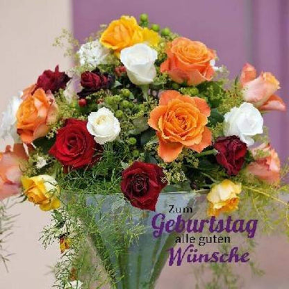 Depesche Klappkarte 3D Foto, quadratisch, 1 Stück, sortiert