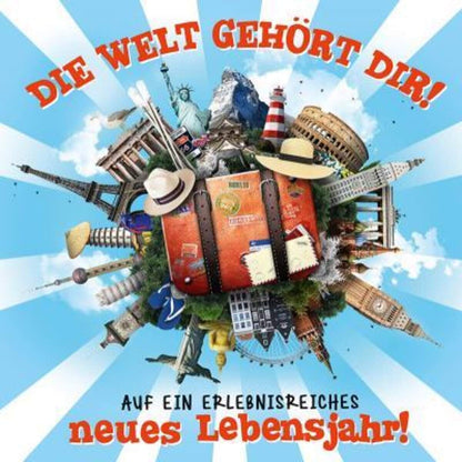 Depesche Klappkarte 3D Foto, quadratisch, 1 Stück, sortiert