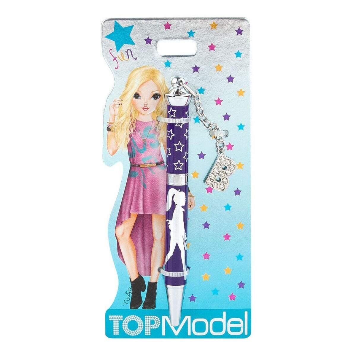 Depesche TOPModel Kugelschreiber mit Buchstabenanhänger, sortiert
