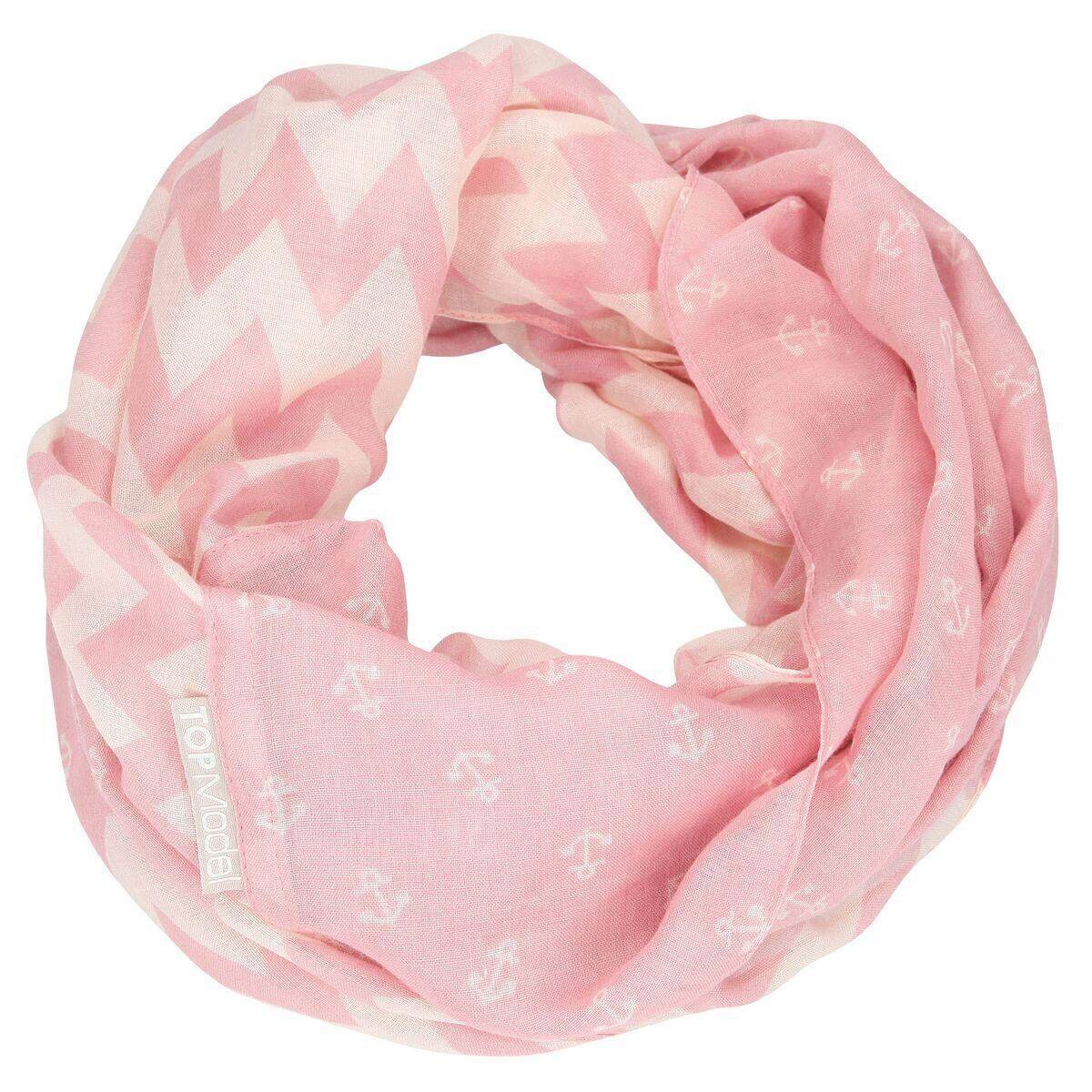 Depesche TOPModel Loopschal Anker rosa