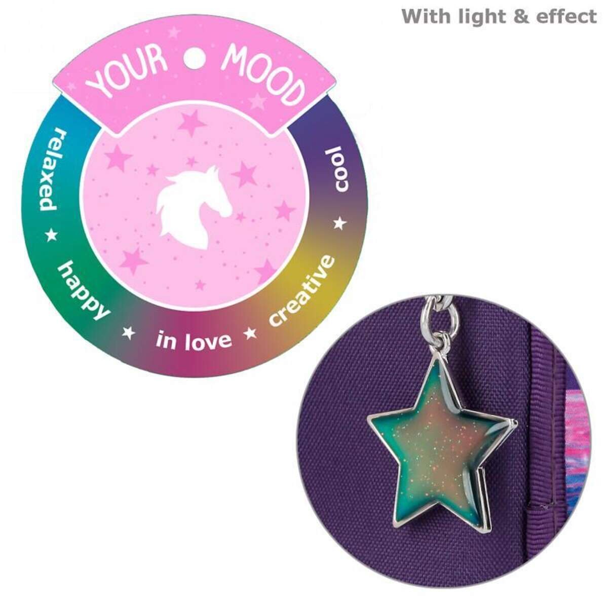 Depesche Miss Melody 3-Fach Federtasche LED Northern Lights