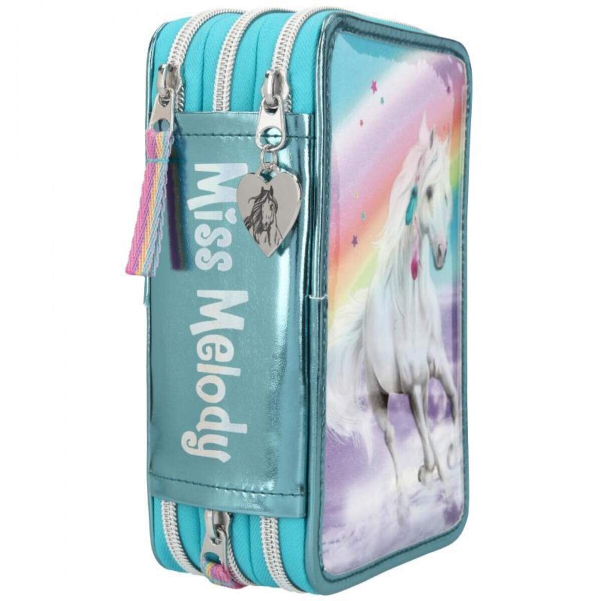 Depesche Miss Melody 3-Fach Federtasche Rainbow